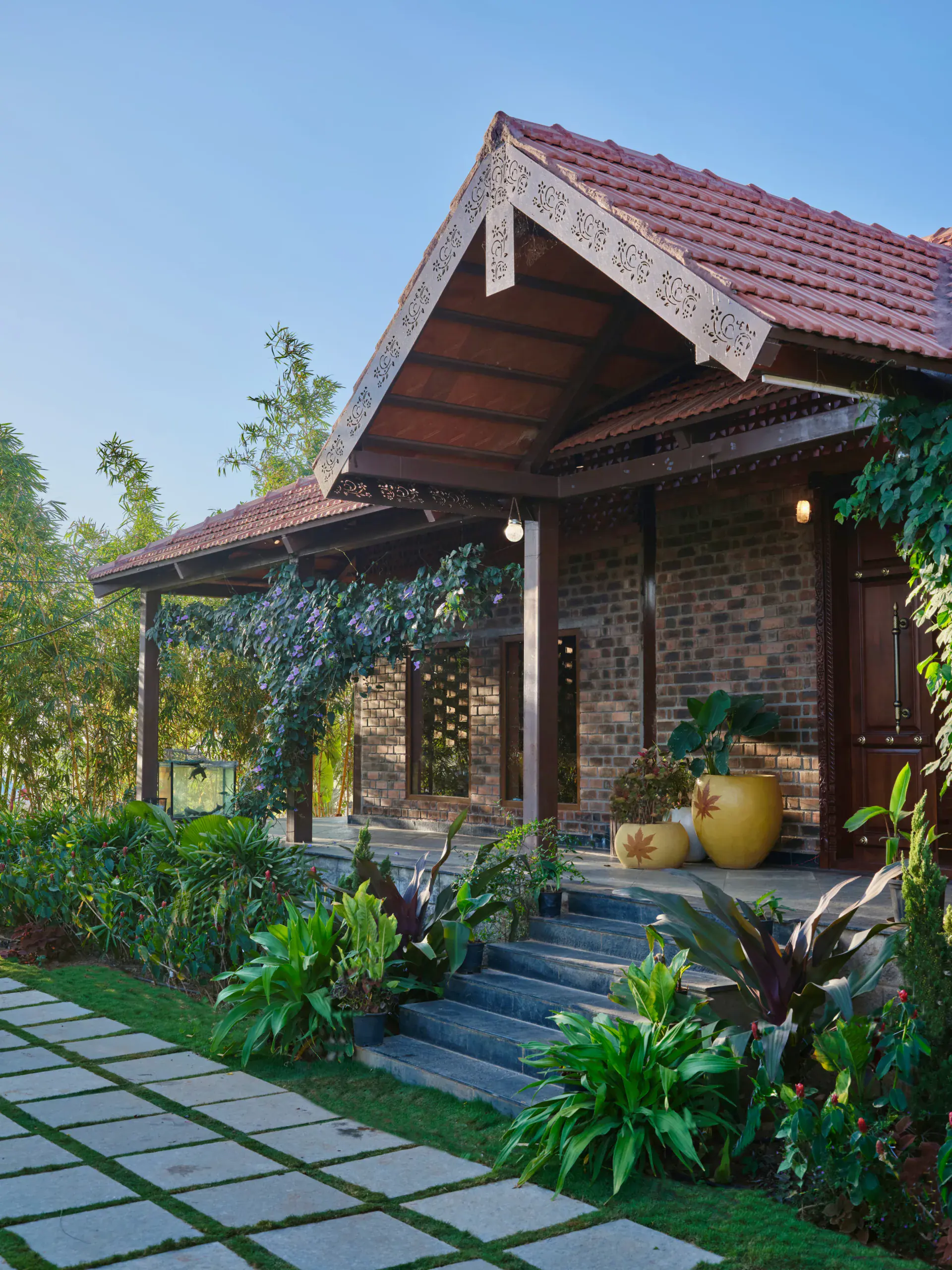 Expansive coconut lawn surrounding CoQuitos